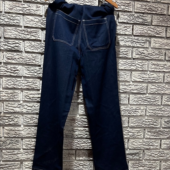 Smash + Tess Navy Denim Overalls - Picture 4 of 5